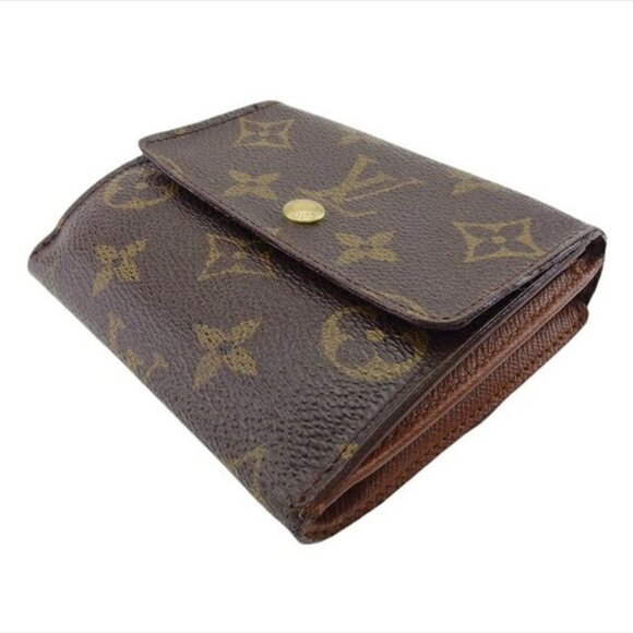 Louis Vuitton Handbags - LOUIS VUITTON Bifold Wallet Brown beige gold Women M61652 Authentic secondhand